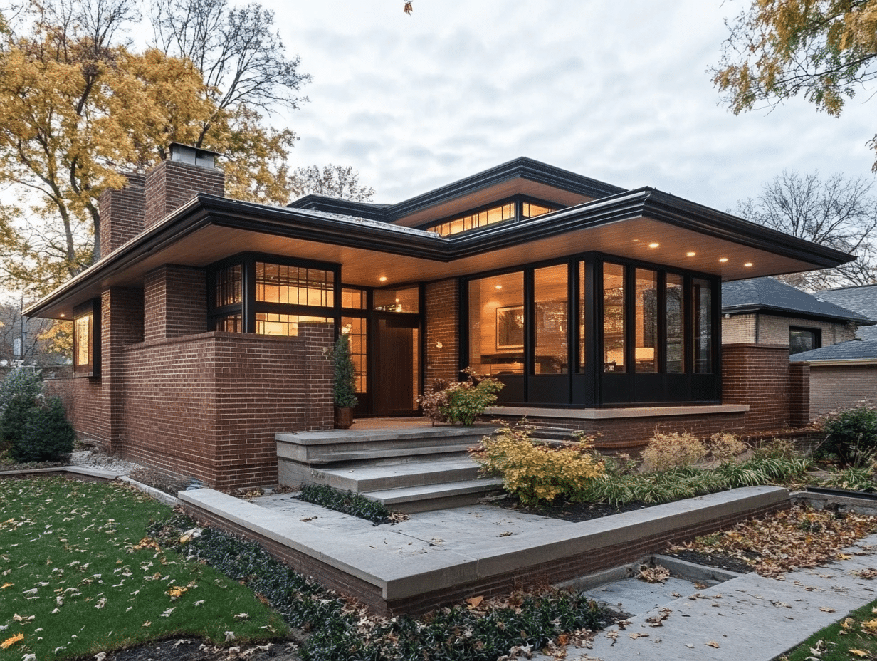 modern brick house for tuck pointing